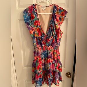 Lavender brown dress. Size large.